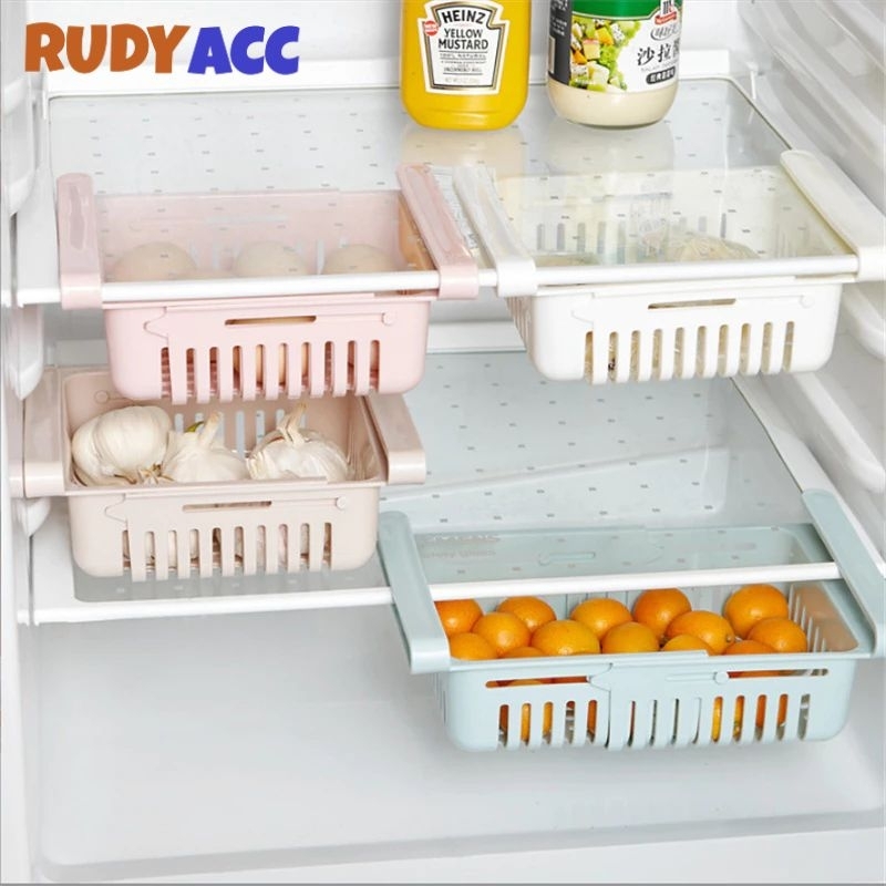 Rak Kulkas Serbaguna Sliding Rak Kulkas Penyimpanan