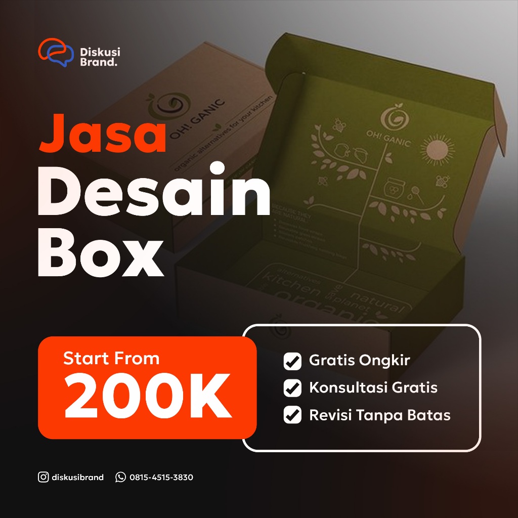 Jasa Desain Kemasan Box / Ricebox / Bowl / Paper Box / DLL