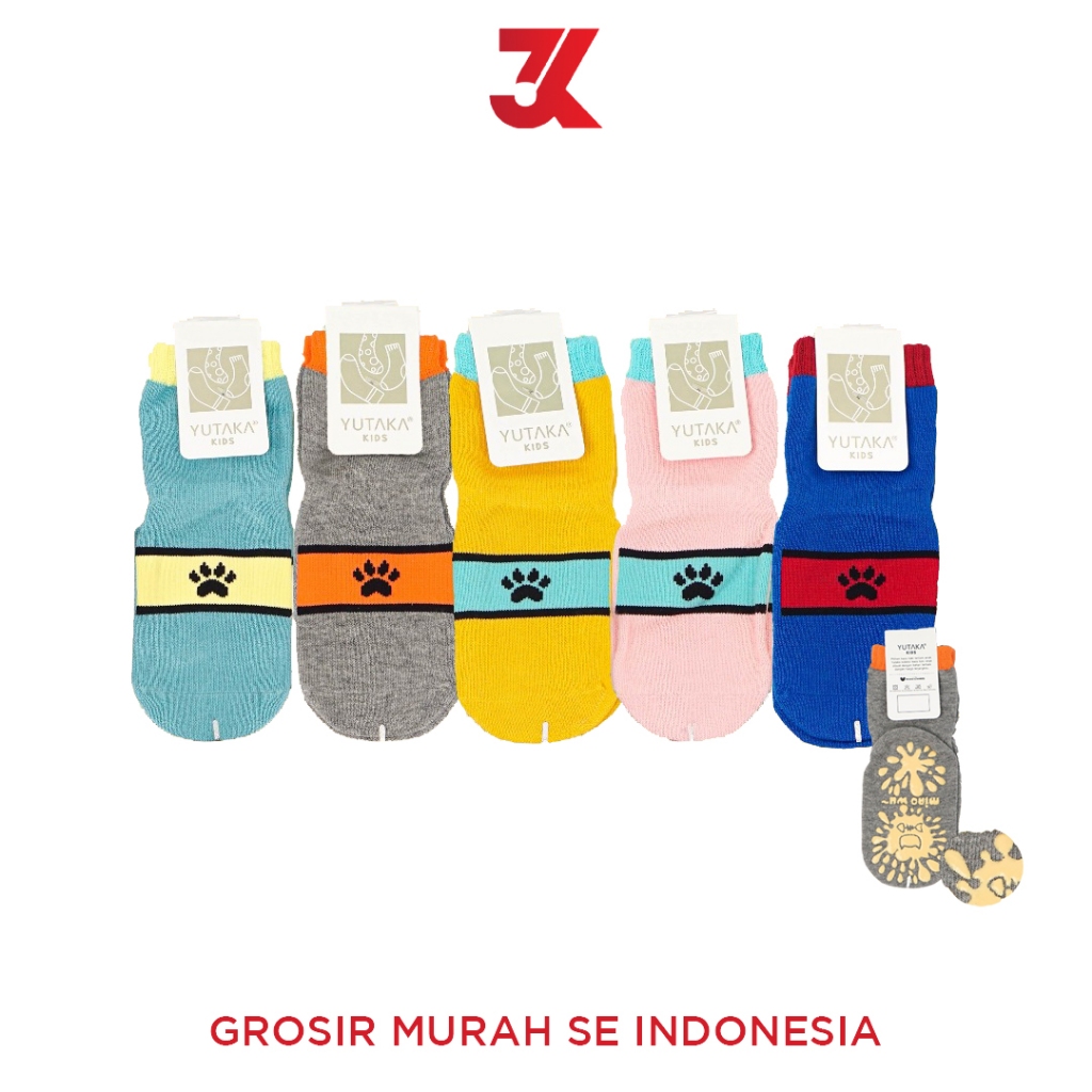 Yutaka Kaos Kaki Anak Tanggung Full Anti Selip Trampolin Grosir Termurah (Rp7.600/psg) KB025