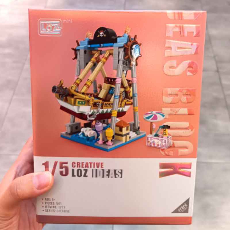 BRICK LOZ MINI STREET CARNAVAL PIRATE SHIP