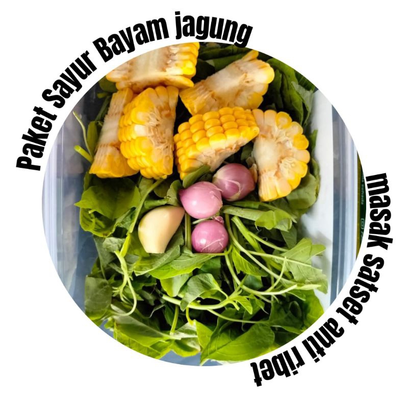 

Paket sayur bayam jagung siap masak