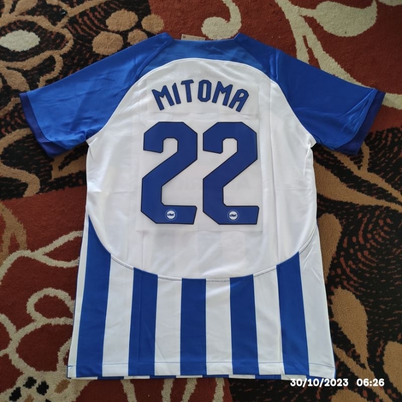 JERSEY BAJU BOLA BRIGHTON HOME PLUS NAMESET MITOMA GRADEORI