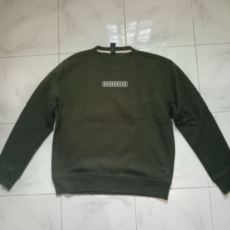 (PRELOVED) roughneck - regal army crewneck