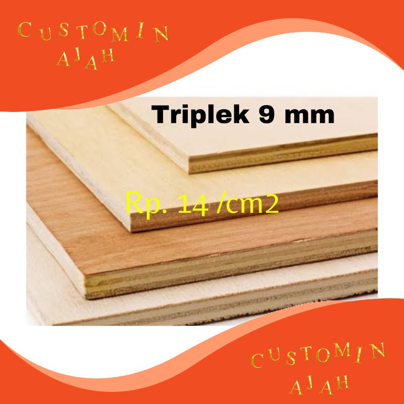Triplek kayu 9 mm | Triplek kayu custom