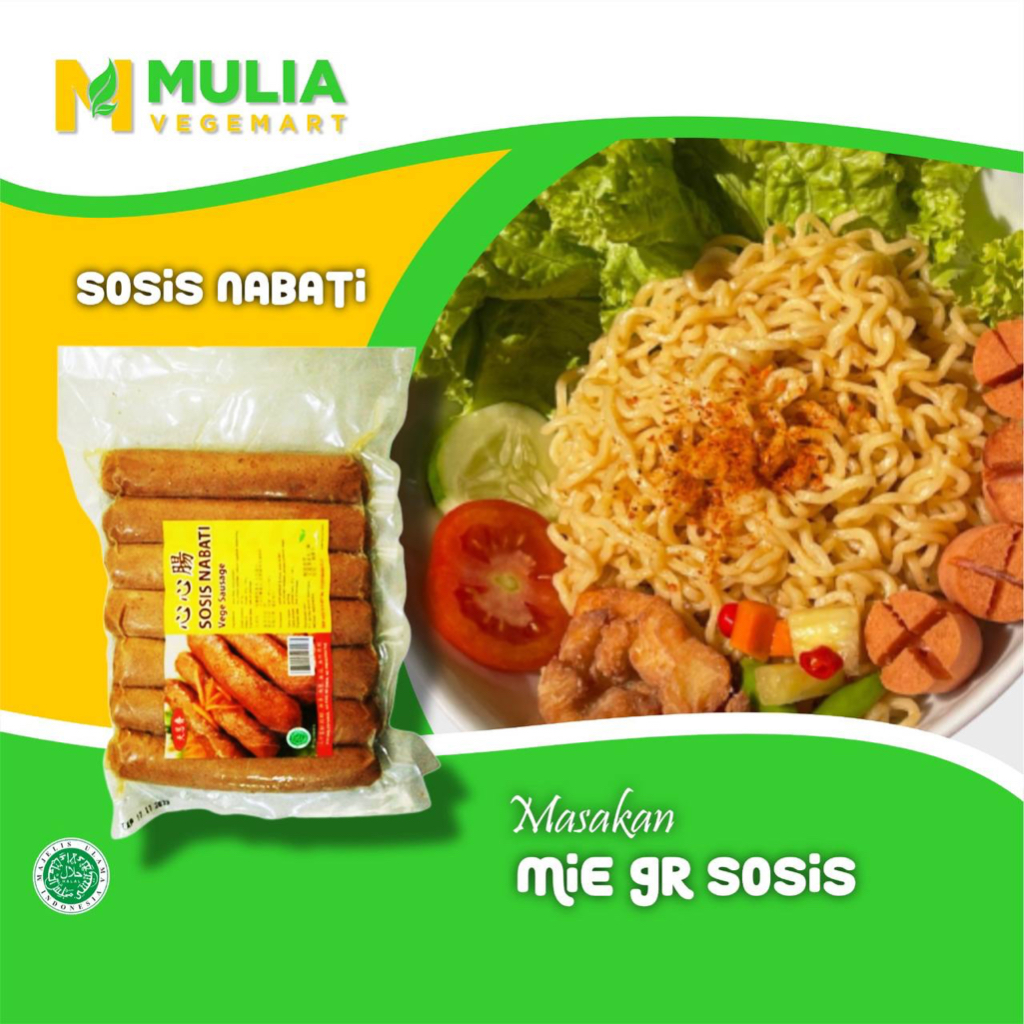 

Mulia VegeMart Sosis 450g Sosis Sapi Nabati