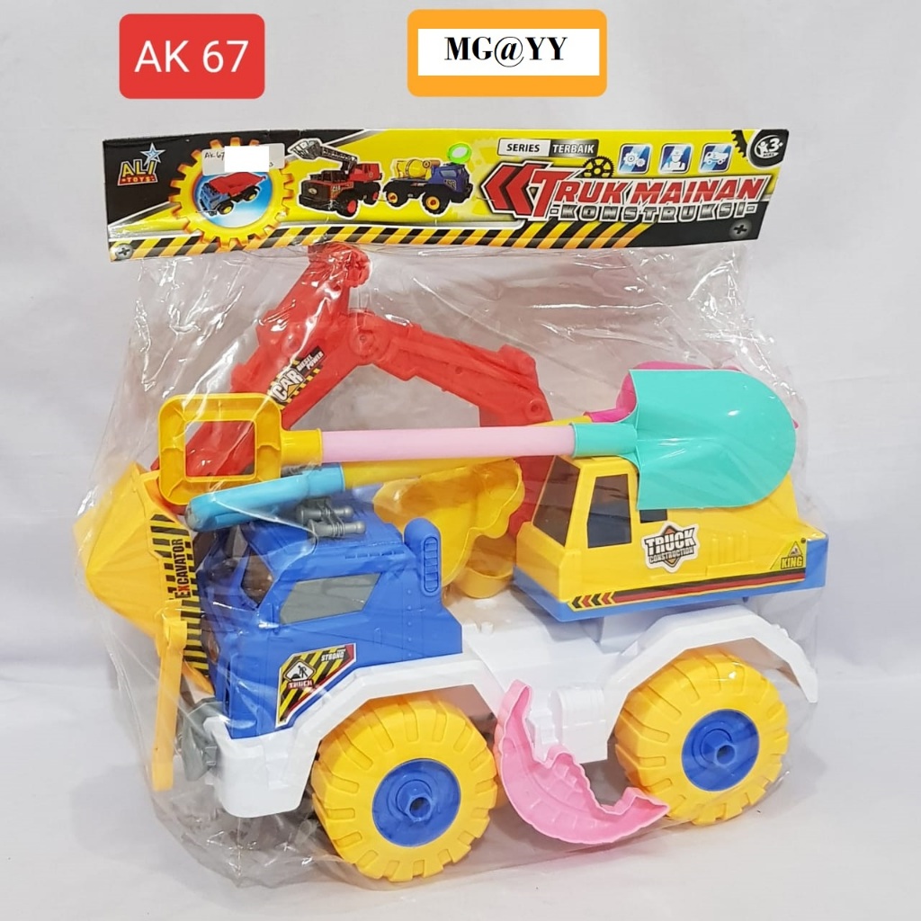 MAINAN MOBIL TRUCK KONTRUKSI JUMBO AK67 MAINAN MOBIL BESAR MAINAN ANAK LAKI LAKI WARNA KEREN