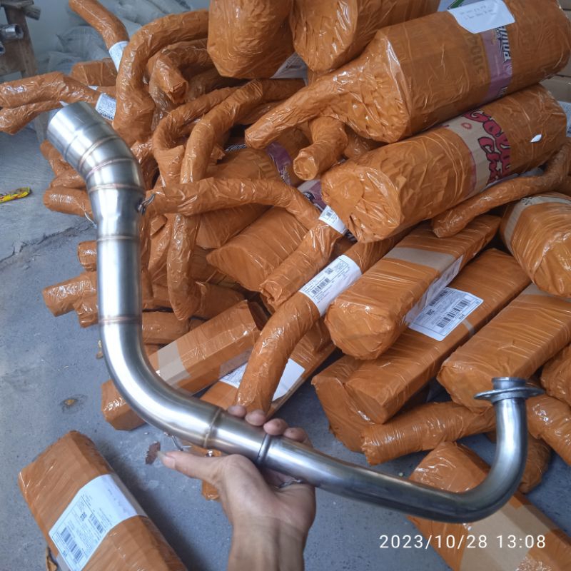 Leher knalpot beat fi beat karbu kolong bawah roadrace dm 50mm leher knalpot beat model naik samlong