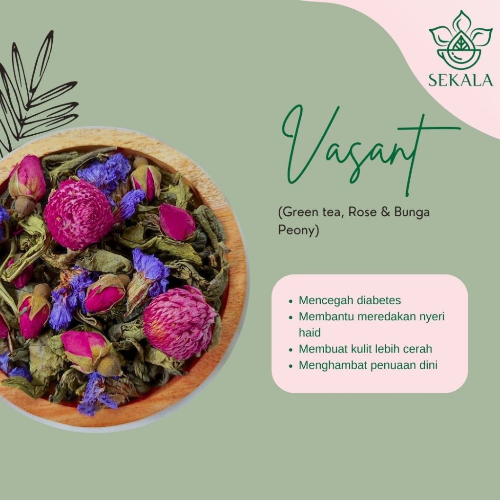 

VASANT Tea Blend / Artisan Tea Blend / Teh Bunga / Tisane / Sekala Tea - 10gr