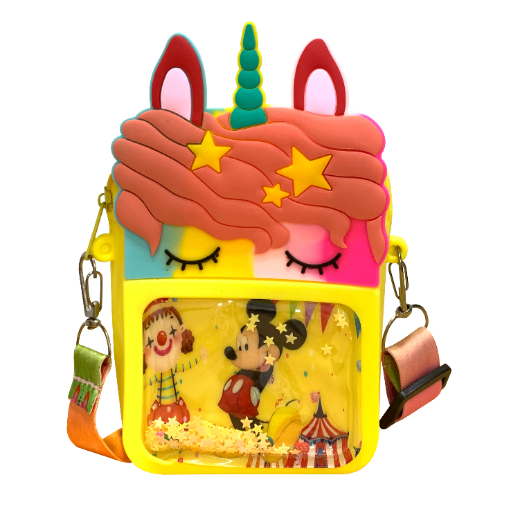 Grosir Tas Selempang anak unicorn import manik manik FROZEN korean style Ready Stok