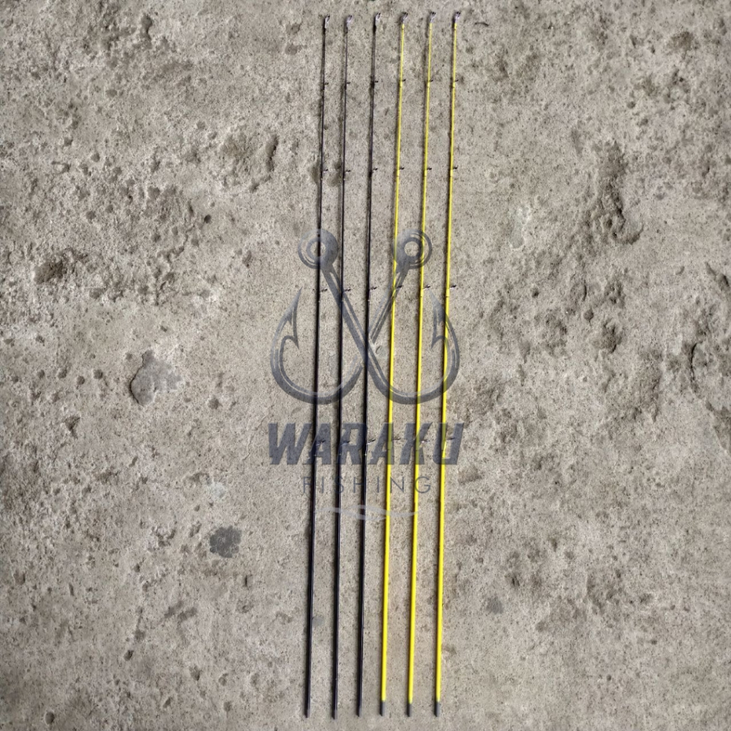 Blank Joran CARBON Solid Action Medium SUDAH ADA RING (Free packing pipa pvc)