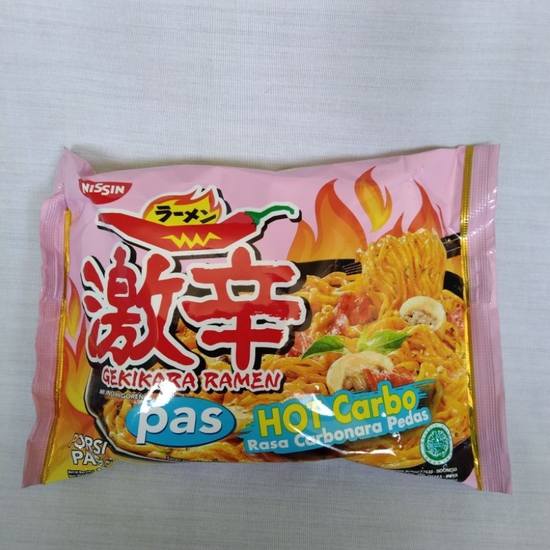 

mie instan Gekikara ramen Nissin pas HALAL 81gr/ mie instan ramen