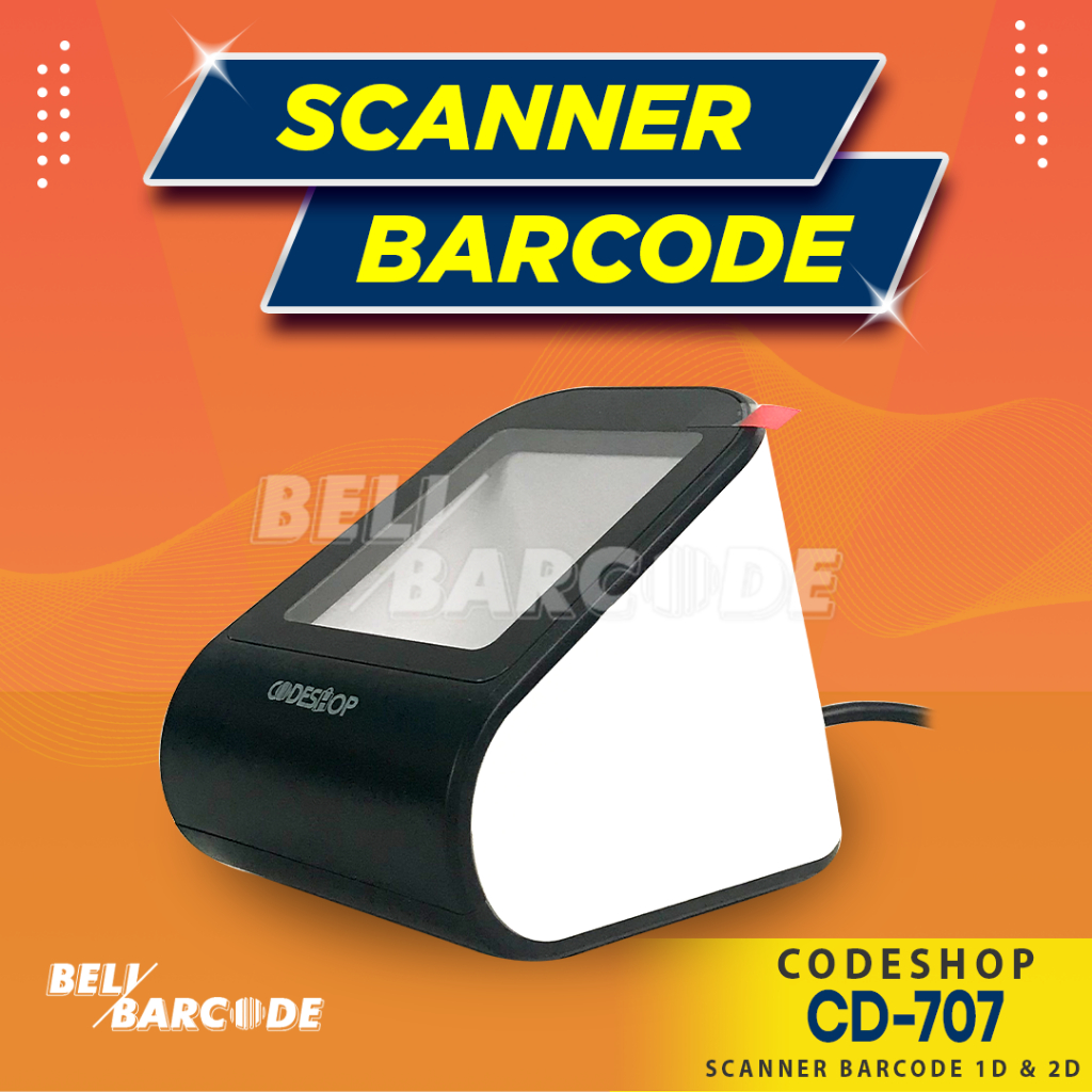 MODERN SCANNER PAYMENT DIGITAL CODESHOP CD707 | CD 707 2 DIMENSI UNTUK OVO DANA GOPAY