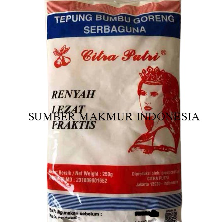 

➢☋★✭ TEPUNG CiITRA PUTRI 250 gr / TEPUNG BUMBU GORENG AYAM HALAL - ECERAN