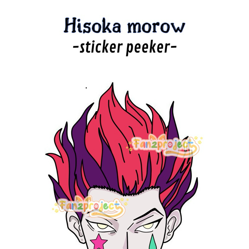 STICKER INTIP HISOKA MORROW HUNTER x HUNTER (WATERPROOF)