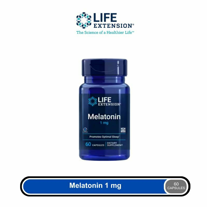 LIFE EXTENSION Melatonin 1 mg - 60 Capsules