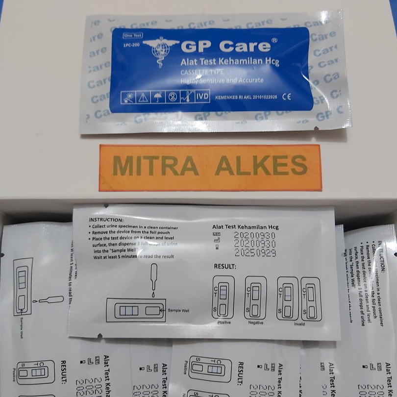 Terbatas HCG Tetes GP Care. Alat Test Kehamilan. HCG Cassette. Tespek. Test Pack k Hcg GpCare Alat T