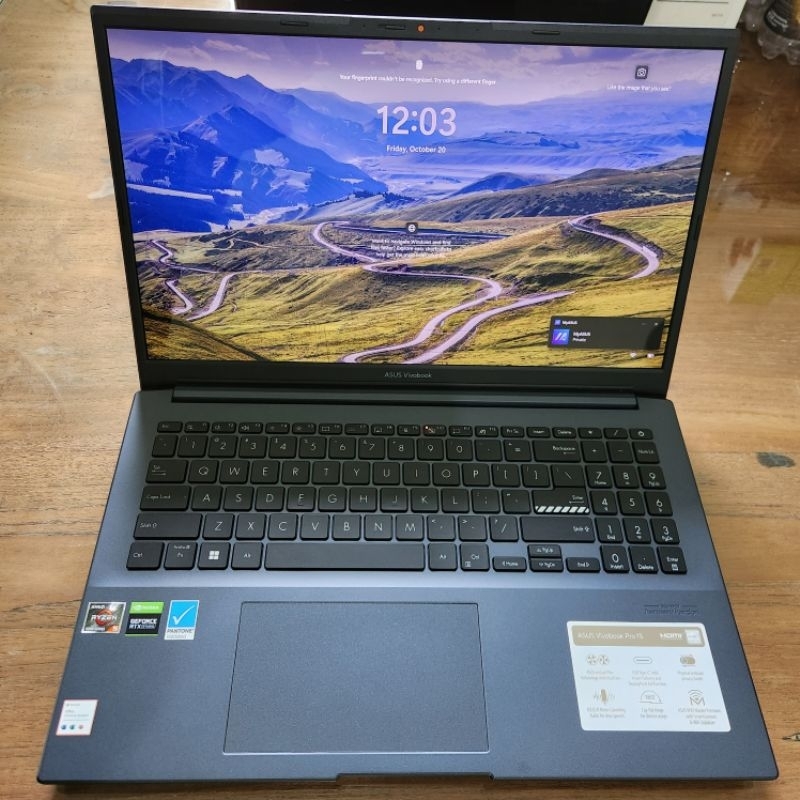 ASUS VIVOBOOK PRO 15 OLED M6500QC RYZEN 5 5600H 16GB 512SSD RTX3050