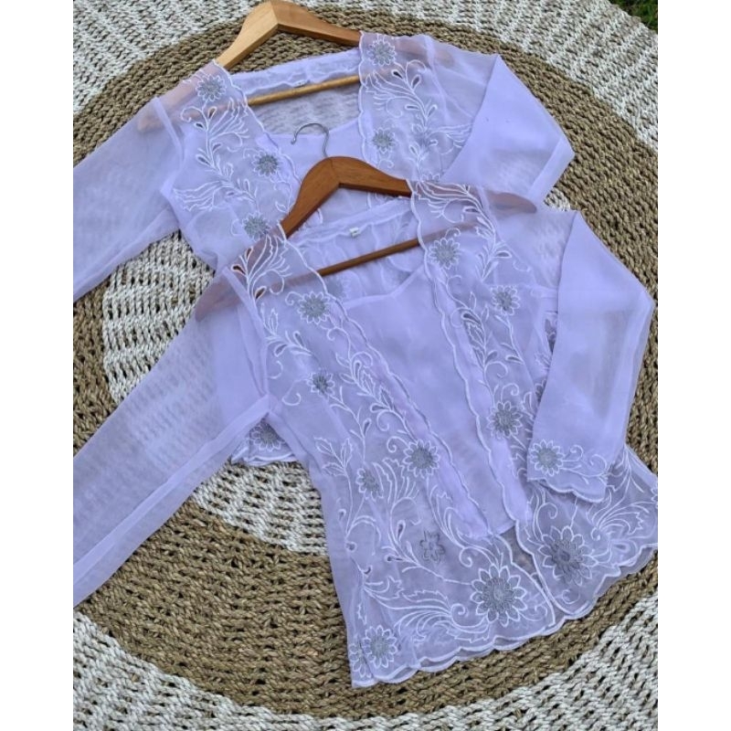 Kebaya Jadi Bordir Tangan Panjang Motif Matahari || Kebaya Adat Bali Modern || Kebaya Adat Bali Keki