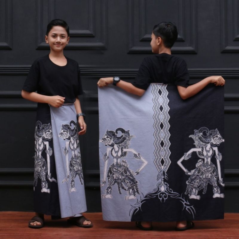 Sarung Print Anak SD/SMP Gunungan Abstrak || Sarung Santri ||Sarung Batik Exclusive