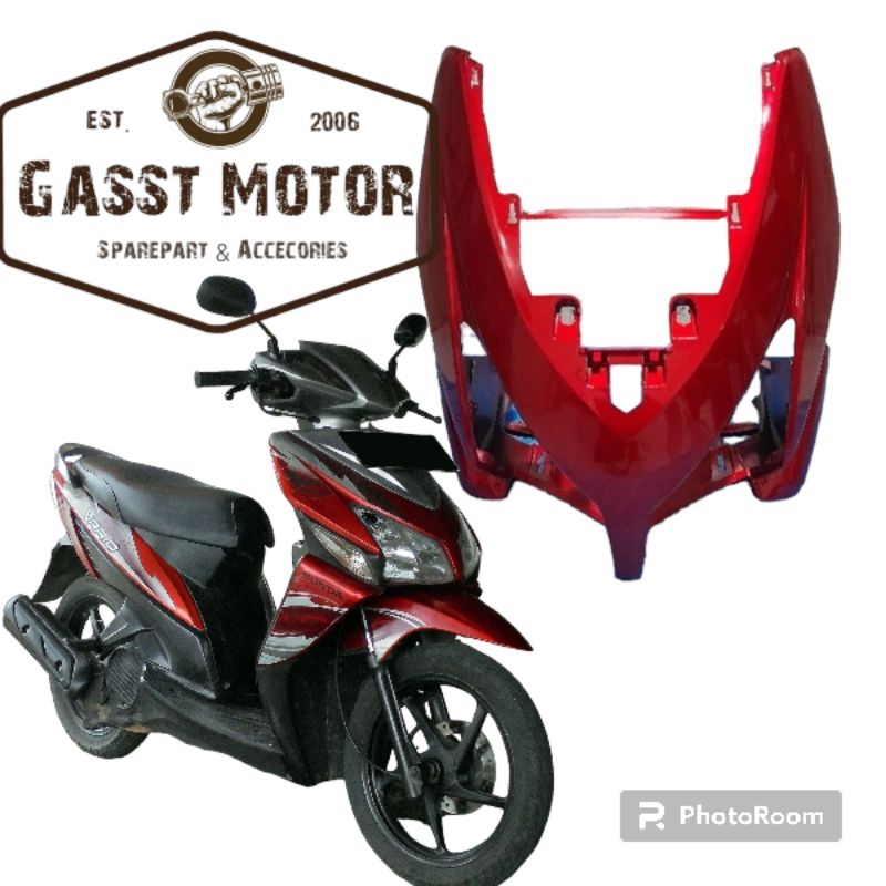 Tameng Depan Vario 110 karbu merah Maron