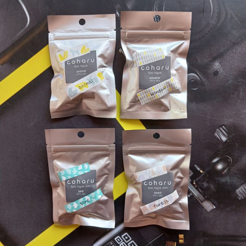 

King Jim Tepra Lite TepraLite COHARU Film Tape Animal, Window, Forest, Bird, Craft Beige Label Printer ORI