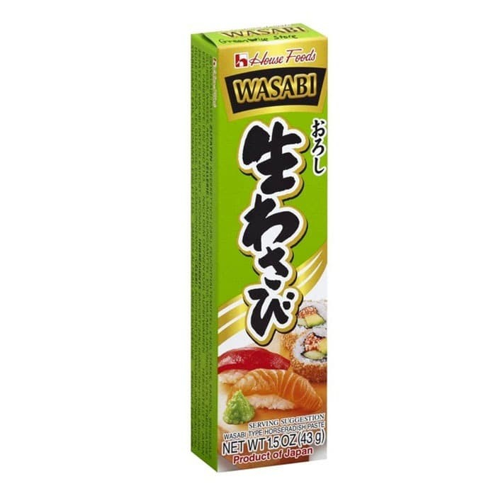 

House Neri Wasabi Tube / Pasta Rasa Pedas Pelengkap Sushi Jepang 43 GR