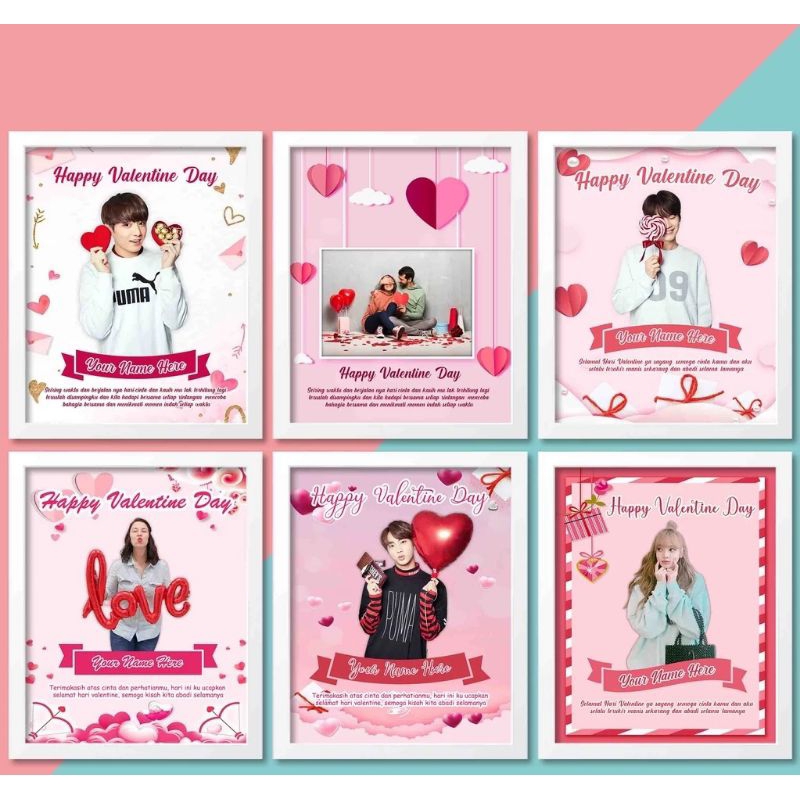 DESAIN FOTO WISUDA/ULTAH/WEDDING [CETAK+BINGKAI]