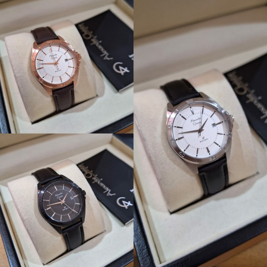 JAM TANGAN WANITA ALAEXANDRE CHRISTIE AC 1011 AC1011 LEATHER ORIGINAL