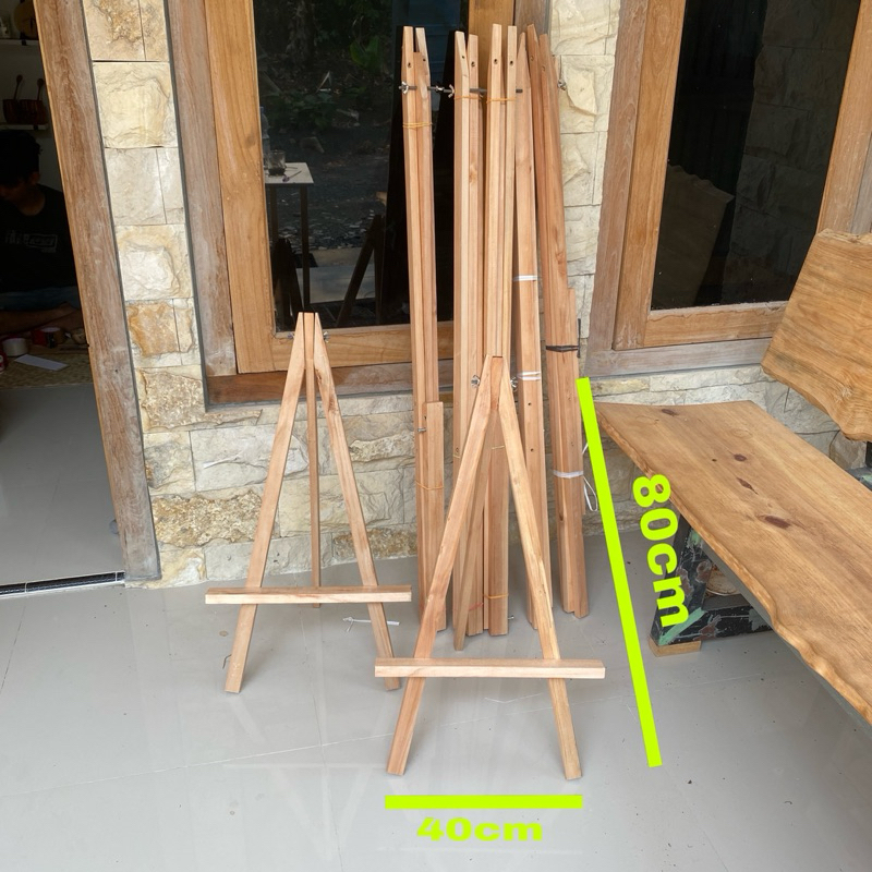 

Standing Frame 80x40 Tripod Easel Kayu