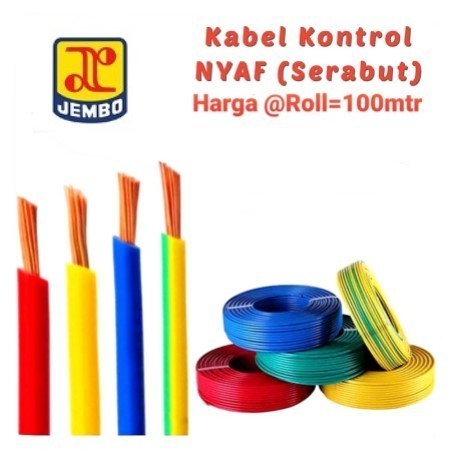 Jembo Kabel Listrik - Kabel NYAF 6MM 100 Meter