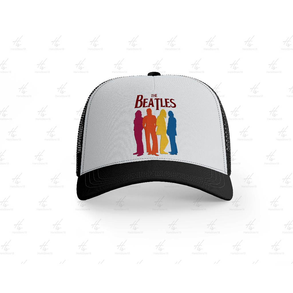 Topi Jaring The Beatles / Topi Trucker Custom / Topi Sablon Beatles