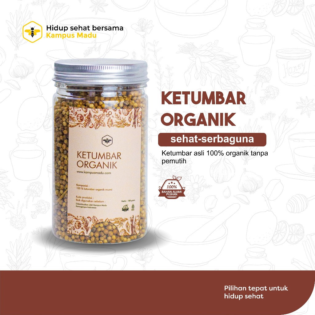 

Ketumbar organik 100% bahan herbal JSR dan Bumbu masak
