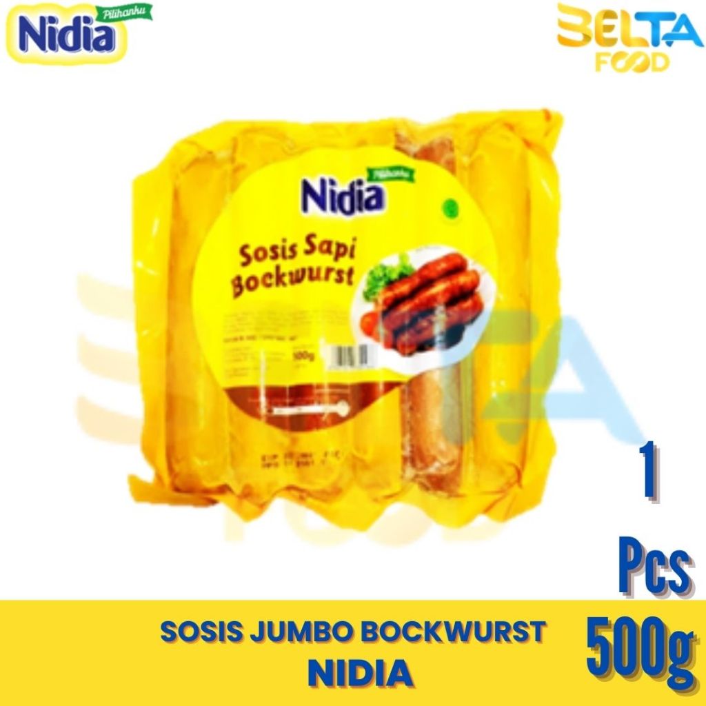 Sosis Sapi Nidia Jumbo 500g Isi 6