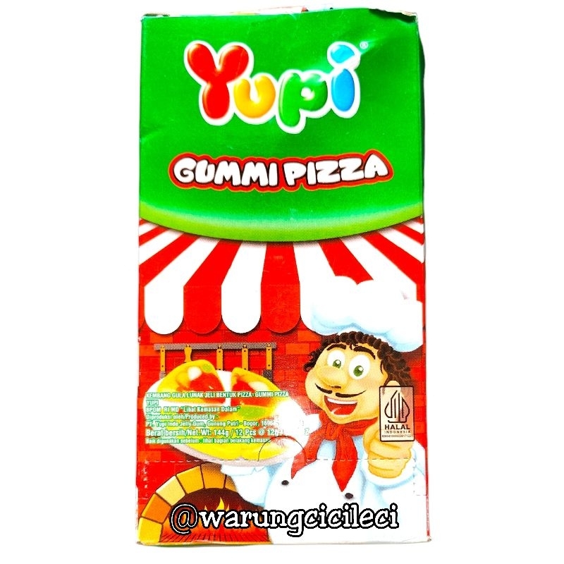 

YUPI GUMMI PIZZA 12g x 12pcs ( 1 BOX )