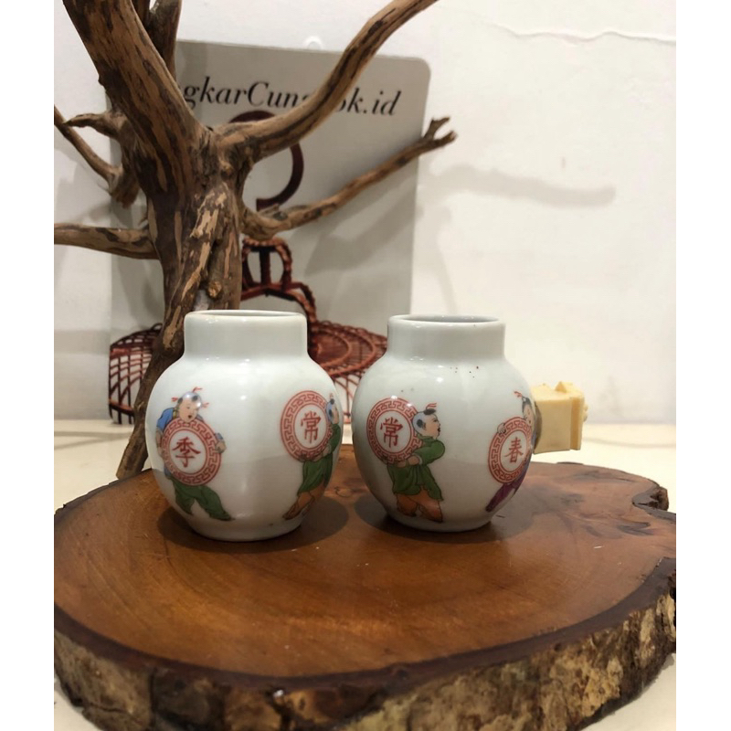 CEPUK KERAMIK CUNGKOK ORI TIONGKOK ACCESSORIES SANGKAR CUNGKOK