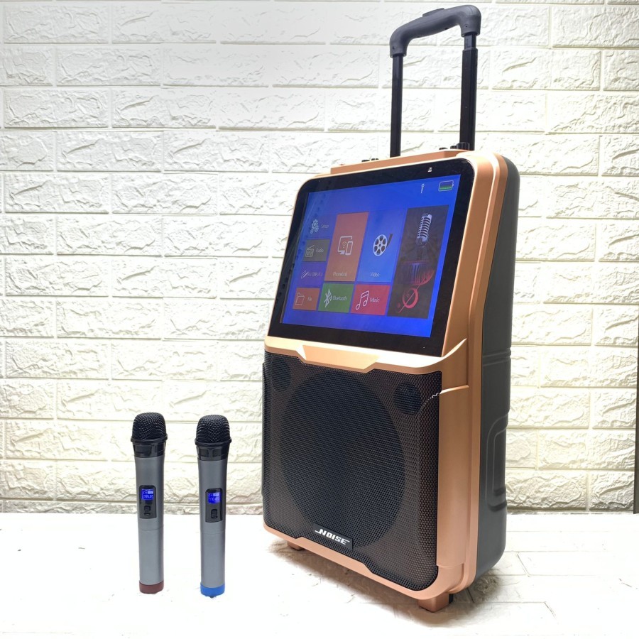 Speaker Portable Wireless Noise 899 Video Original 10 inch Layar 15 in