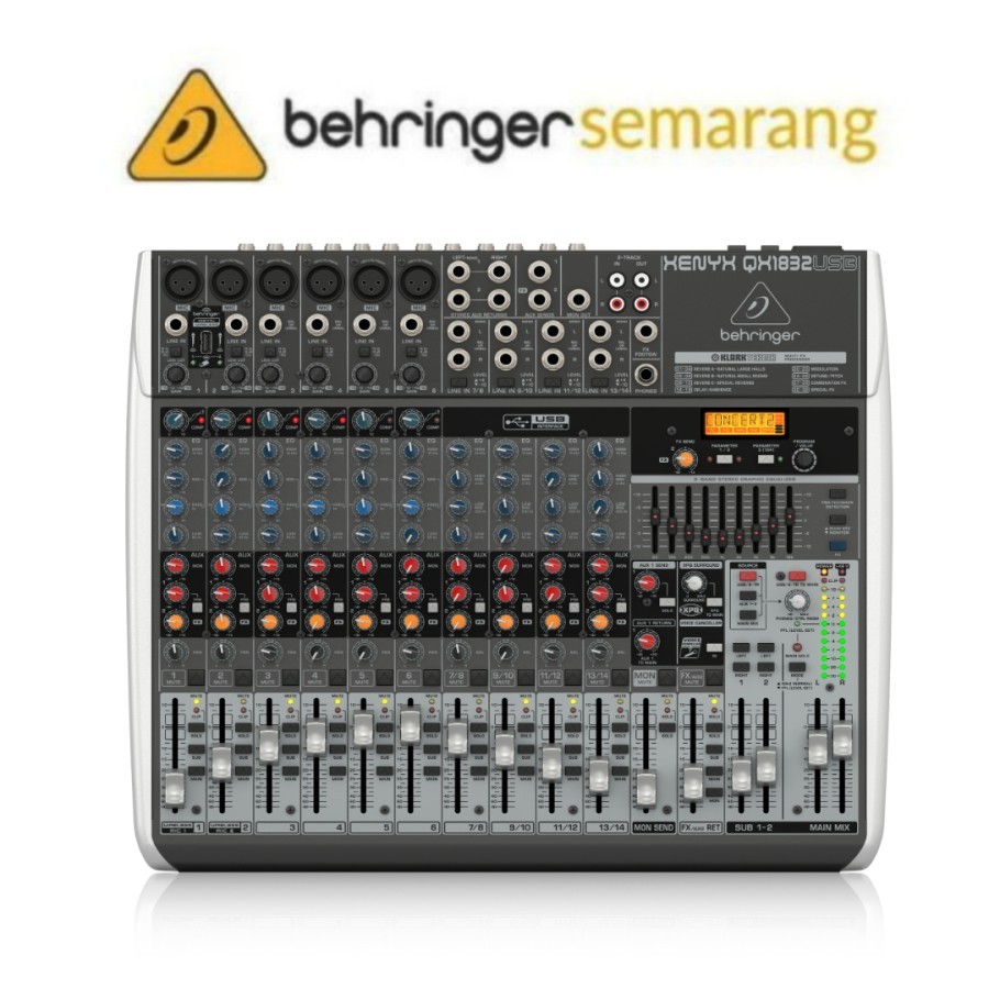 BEHRINGER QX1832 QX-1832 QX 1832 USB Mixer Audio Interface