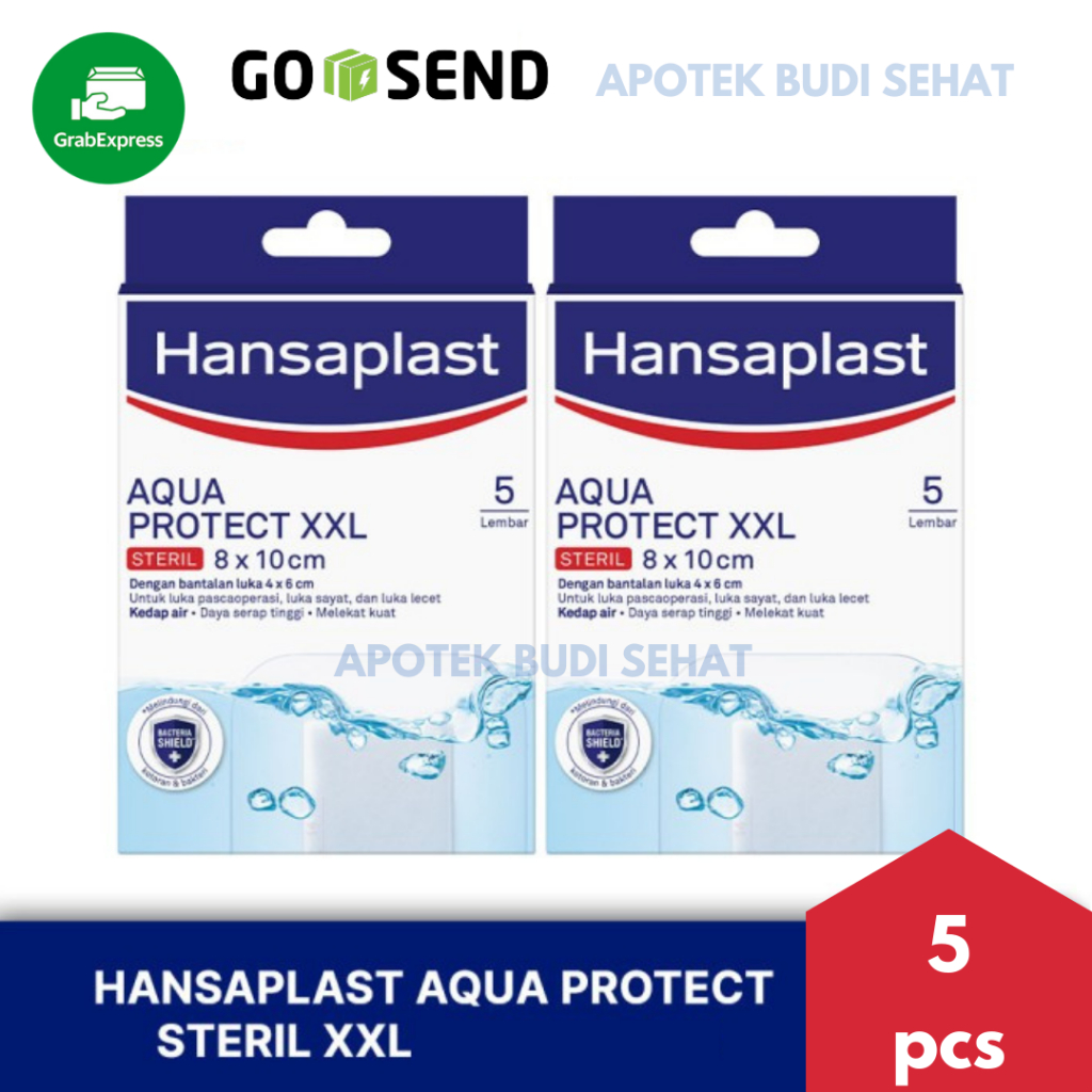 Hansaplast Aqua Protect XXL Plester Luka Penutup Luka Operasi Tensopla Penutup Luka Jahit Penutup Lu