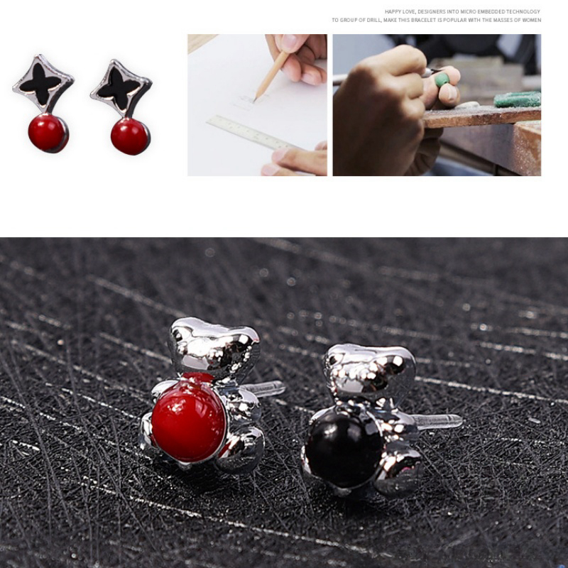 Diskon Anting Isi 36 Pasang 1 Kotak Tusuk Bentuk Hati Bergaya Warna Untuk Wanita