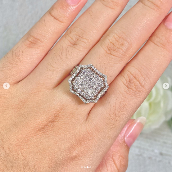 Elco Jewellery - Cincin Berlian Eropa F Vvs | NEC 0066SH Berkualitas dan Bergaransi