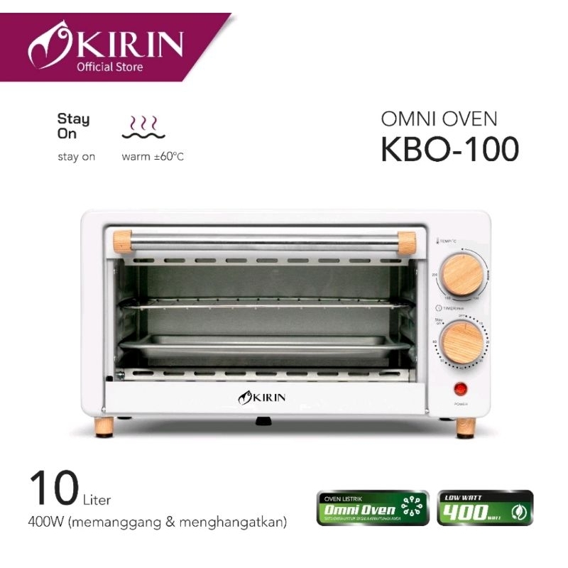 Kirin Omni Oven 10 Liter KBO-100 / Oven Listrik KBO 100 /Pemanggang KBO100