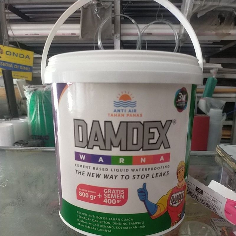 Damdex warna. damdex abu abu muda. damdex 800 gram gratis semen 400 gram