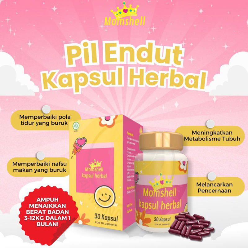 Pil Endut Kapsul Herbal momshell