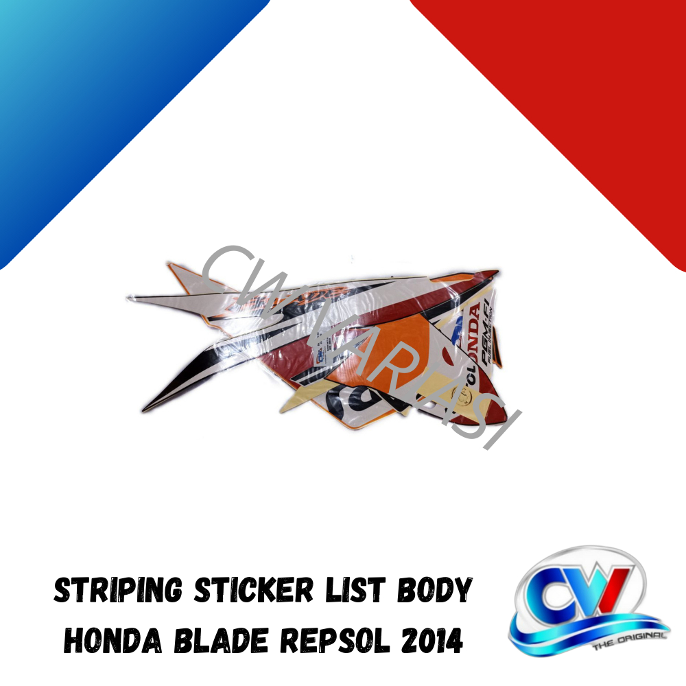 Striping Sticker list Body Blade Repsol 2014