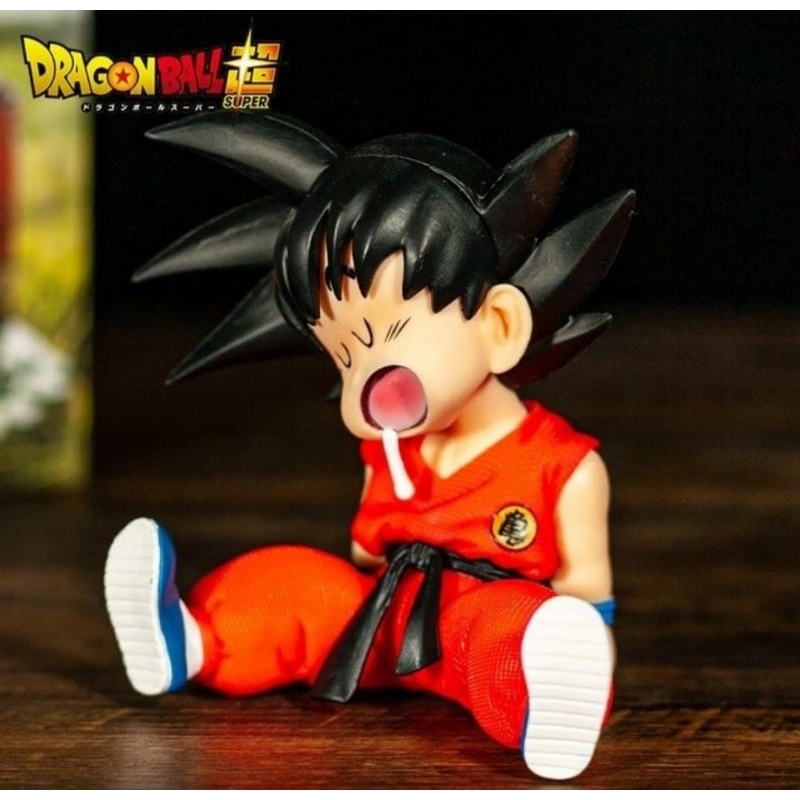 sun Goku figure Dragon ball kid sleep