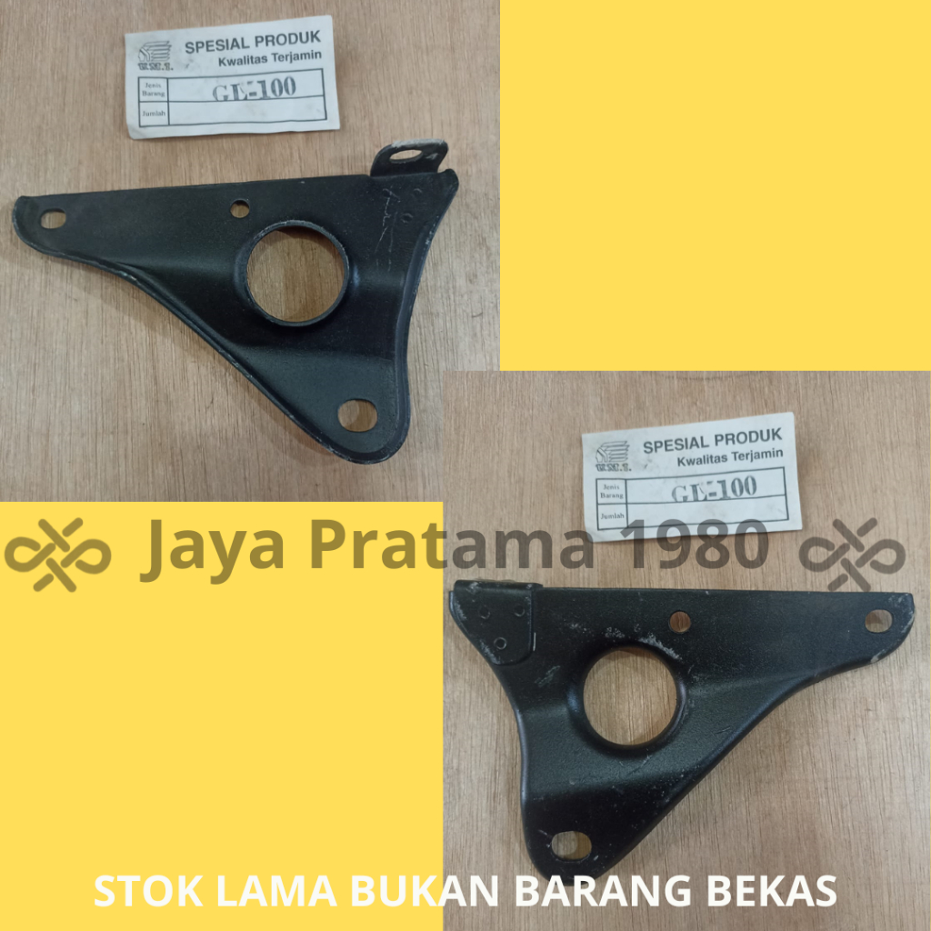 PANGKON KNALPOT BRACKET KNALPOT PLAT DUDUKAN KNALPOT GL100 BERKUALITAS BAHAN TEBAL