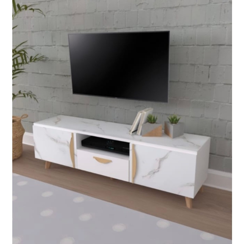MEJA RAK TV MINIMALIS PUTIH/ RTV PROMO MURAH/ LEMARI TV KAYU/ KABINET TV/ BUFFET TV/ SERBAGUNA/ MODE