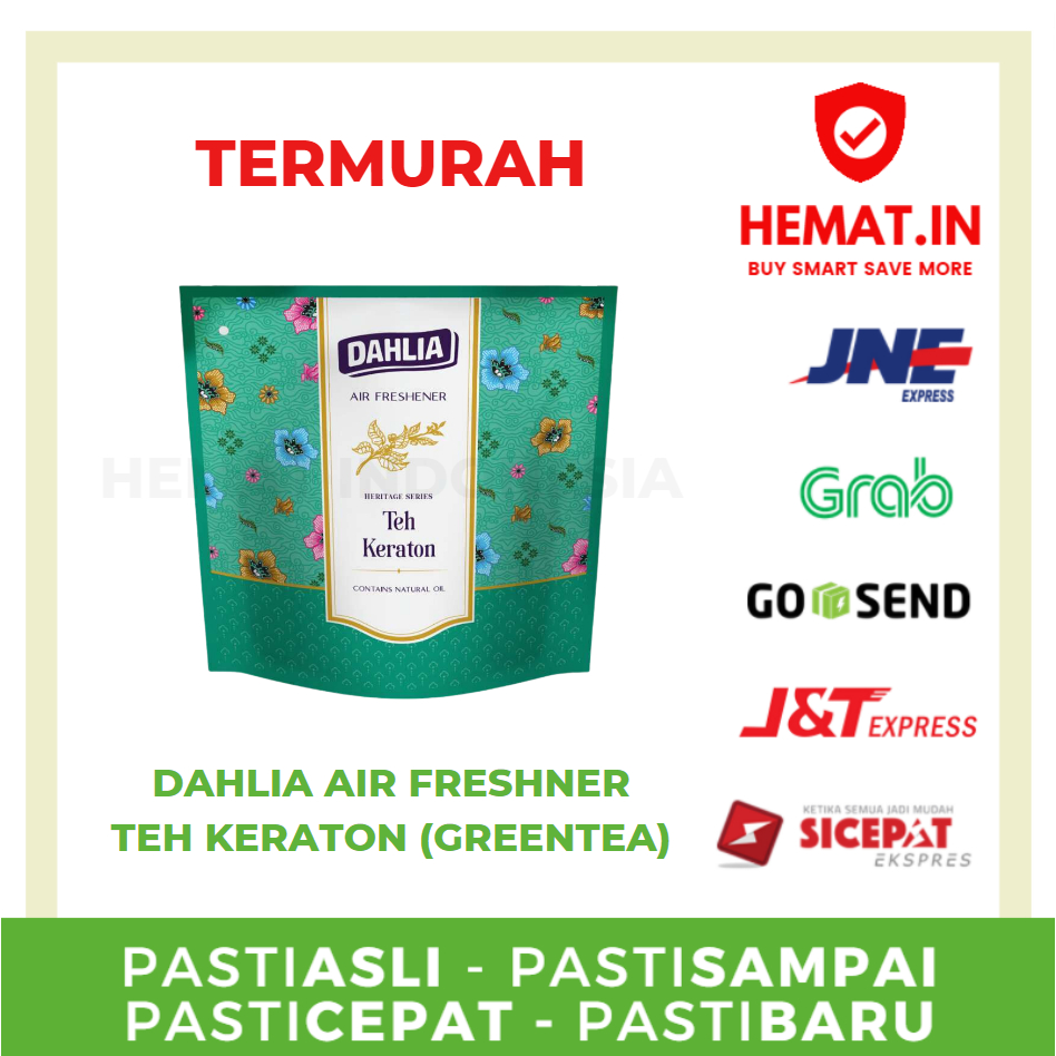 DAHLIA TEH KERATON PENGHARUM RUANGAN GANTUNG PEWANGI KAMAR HOTEL TOILET LEMARI GREEN TEA TEH HIJAU O