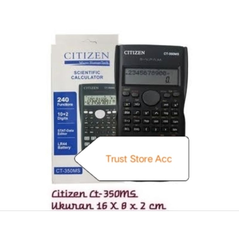 

Kalkulator 10 Digit Citizen CT 350 MS