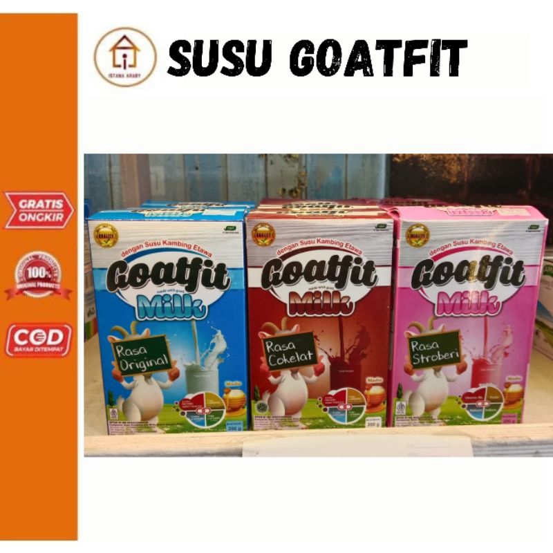 

SUSU GOATFIT VARIAN RASA/SUSU GOATFIT ISI 200G/GOATFIT/SUSU KAMBING ETAWA BUBUK/SUSU GOATFIT ETAWA/SUSU ETAWA/SUSU BUBUK/SUSU COKLAT/SUSU ORIGINAL/SUSU STRAWBERRY/SUSU